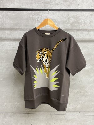 画像1: 2025春夏　FITH  　EK×FITH　サラサラ天竺　Tiger　Tシャツ　　17；チャコール　　サイズ；F (1)