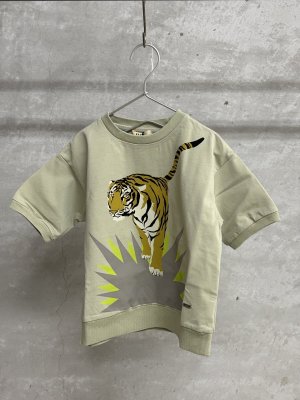 画像1: 2025春夏　FITH  　EK×FITH　サラサラ天竺　Tiger　Tシャツ　　8；グリーン　　サイズ；F (1)