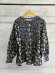 画像1: A VIEW FROM HERE　 BLOCK PRINT SMOCKING BLOUSES　　BLACK (1)