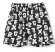 画像1: XLARGE KIDS　総柄ファニーゴリラショートパンツ 　80；黒 (1)
