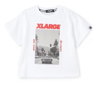 画像1: XLARGE KIDS　クラシックカーフォト半袖Tシャツ 　01；白 (1)
