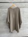 画像4: LILOU+LILY 　COTTON WAVY VOILE COLLER 2WAY TUNIC  　ブラウン　size:38 (4)