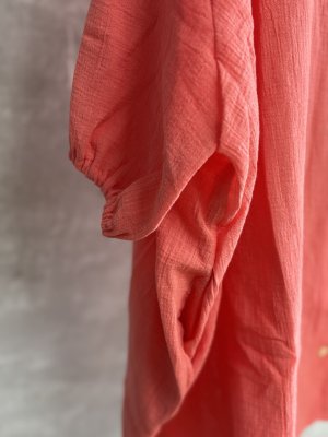 画像3: LILOU+LILY 　COTTON WAVY VOILE COLLER 2WAY TUNIC 　　ピンク　size:38 (3)