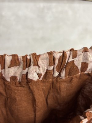 画像3: 30%off doux blue　モダンジオメトリック スカート　　　61；ライトブラウン　サイズ；FREE (3)