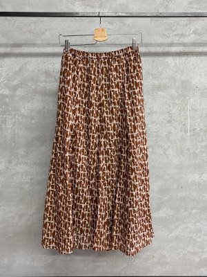 画像5: 30%off doux blue　モダンジオメトリック スカート　　　61；ライトブラウン　サイズ；FREE (5)