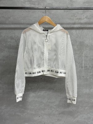 画像1: by LOVEiT  　　5分袖メッシュパーカー　　　03:ホワイト (1)