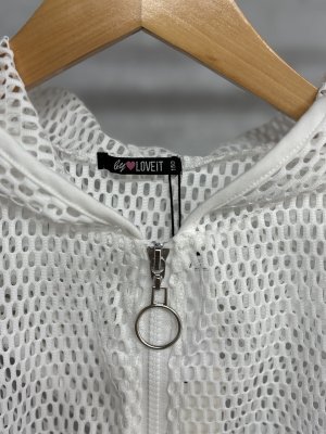 画像3: 30%off by LOVEiT  　　5分袖メッシュパーカー　　　03:ホワイト (3)