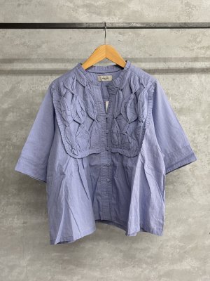 画像1: doux blue　RIBBON TIE ブラウス　51；ライトブルー　サイズ；FREE (1)