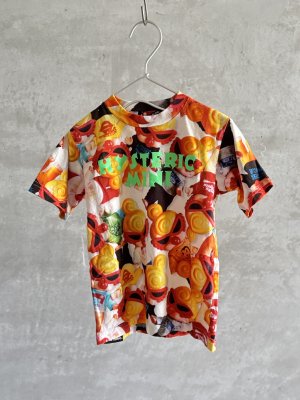 画像1: Hystericmini　MINI　mini doll柄Tシャツ　　90；マルチ (1)