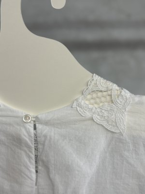 画像4: 40%off 2025SS   Bon Vieux Temps　レースブラウス　　10；WHITE (4)