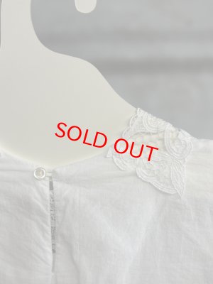 画像4: 40%off    Bon Vieux Temps　レースブラウス　　10；WHITE　　サイズ；1 (4)