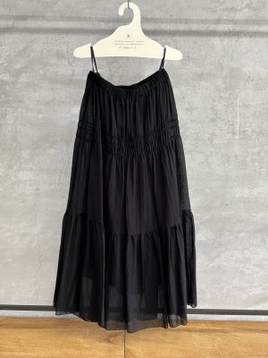 画像1: 2025SS   Bon Vieux Temps　スカート　28；BLACK   サイズ；1 (1)
