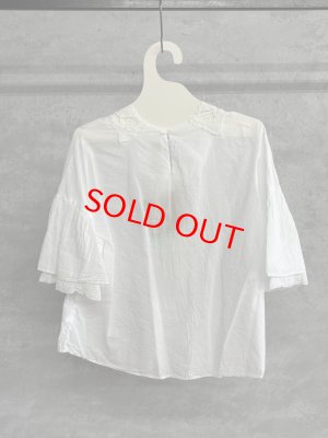 画像5: 40%off    Bon Vieux Temps　レースブラウス　　10；WHITE　　サイズ；1 (5)