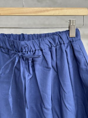 画像2: LILOU+LILY 　60LAWN GATHER SKIRT　D.NAVY　size:38 (2)