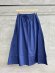 画像1: LILOU+LILY 　60LAWN GATHER SKIRT　D.NAVY　size:38 (1)