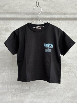 画像1: 2025春夏　DENIMDUNGAREE　UnitA 4LOGO Tee　　2:黒 (1)