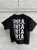 画像3: 2025春夏　DENIMDUNGAREE　UnitA 4LOGO Tee　　2:黒 (3)