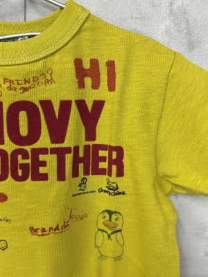 画像2: 2025春夏　DENIMDUNGAREE　テンジク　DENOVY　COME TEE　10；黄 (2)