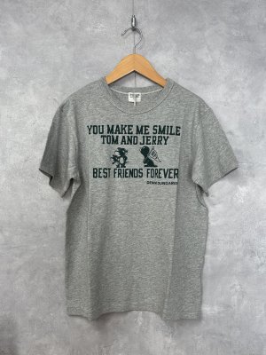 画像1: 2025春夏　DENIMDUNGAREE　テンジク　TOM AND JERRY　BFF TEE　3；グレー (1)