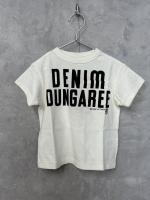 画像1: 2025春夏　DENIMDUNGAREE　テンジク　DENIM DUNGAREE TEE　1；白 (1)