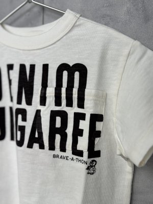 画像2: ☆2025春夏　DENIMDUNGAREE　テンジク　DENIM DUNGAREE TEE　1；白 (2)