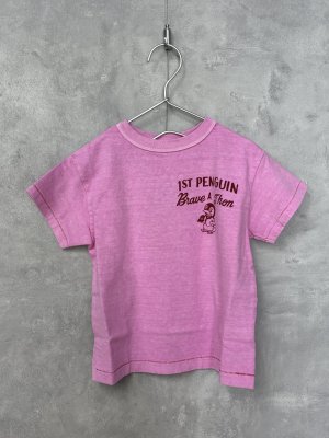 画像1: 2025春夏　DENIMDUNGAREE　テンジク　PENNIE　CHANGE　TEE　6；ピンク (1)