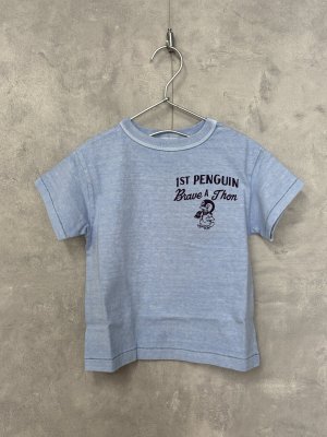 画像1: 2025春夏　DENIMDUNGAREE　テンジク　PENNIE　CHANGE　TEE　44；ライトブルー (1)