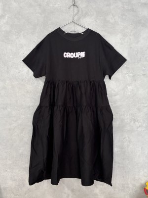 画像1: 2025春夏　GC　Cotton Jersey Tiered Dress　　2；黒　　サイズ；120 (1)