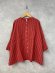 画像1: NATURAL LAUNDRY　先染めリネンランドスケープ　シャツ　　351；レッド系　サイズ:2 (1)