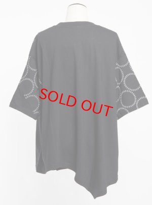 画像2: 40%off 　2025SS   　gomme　　ダイアゴナルドットＴ 　３；黒　サイズ；M (2)