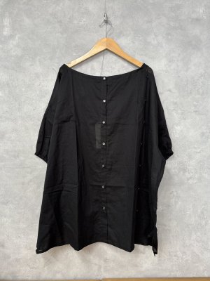画像1: LILOU+LILY 　80LAWN GIMMIC TUNIC　　BLACK　size:38 (1)