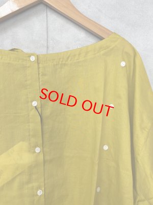 画像2: LILOU+LILY 　80LAWN GIMMIC TUNIC　　B.YELLOW　　size:38 (2)