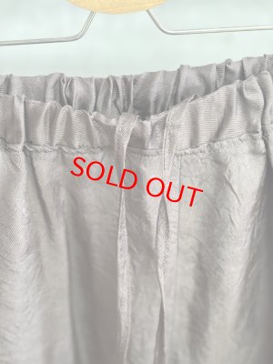 画像4: LILOU+LILY 　ASETATE FRENCH TWILL WIDE  PANTS　　C.BROWN　size:38 (4)