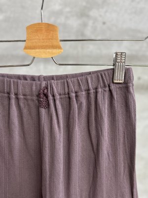 画像2: 2025AW   Bon Vieux Temps　コットンパターンメッシュレギンス　　purple 　サイズ；1 (2)