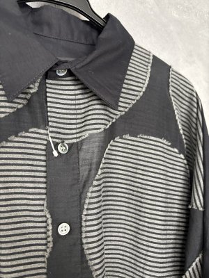 画像2: 30%off 　2025SS   　gomme　　ロングシャツ　　2:黒　　サイズ；M (2)