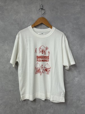 画像1: NATURAL LAUNDRY　C天竺デンジャラスptT　　120:ホワイト　サイズ:2 (1)