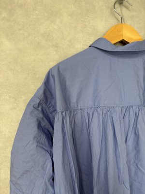 画像5: 2025秋冬　GC　バラードギャザースリーブロングシャツ　　　14:ブルー (5)