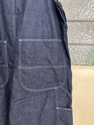 画像7: 2025   快晴堂　　オーバーオール　1:インディゴ　  サイズ:F　 (7)