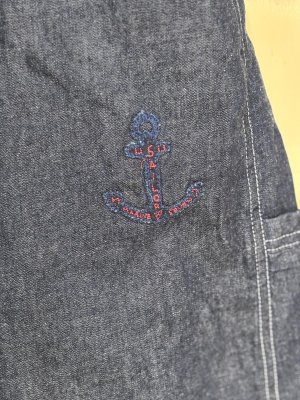 画像2: 2025   快晴堂　　オーバーオール　1:インディゴ　  サイズ:F　 (2)