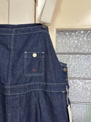 画像3: 2025   快晴堂　　オーバーオール　1:インディゴ　  サイズ:F　 (3)