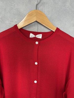 画像2: YARRA 　ハイツイストニットカーディガン　40；レッド　　FREE (2)