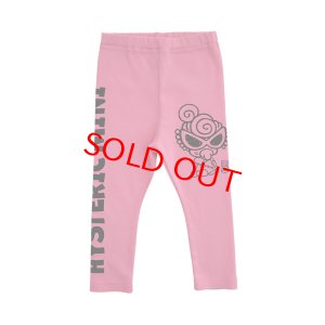 画像1: MY FIRST HYSTERICMINI&J SNACK TIME 10分丈レギンス　　25；ピンク (1)