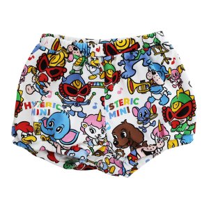 画像1: MY FIRST HYSTERIC　HYS-MINI BAND CLUB総柄 ブルマ　　04；ホワイト系　　　サイズ；FREE(80-90cm)	 (1)