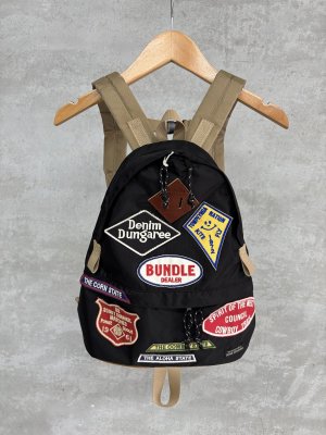 画像1: 2025秋冬　DENIMDUNGAREE　　  ワッペン バックパック　　2：黒　　サイズ；S (1)