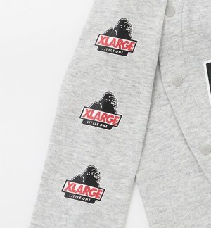 画像4: XLARGE KIDS　　袖OGプリント長袖2WAYオール　　サイズ；50-70cm　　80；黒 (4)
