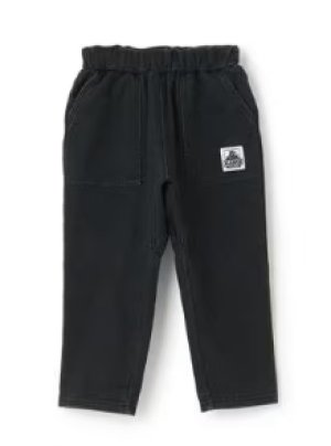 画像1: XLARGE KIDS　バックロゴカットデニムテーパードパンツ　　80；クロ (1)