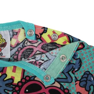 画像4: ☆MY FIRST HYSTERIC　　　MY FIRST HYSTERIC　HAPPY BUNNY総柄 半袖ロンパース　　54；グリーン系 (4)