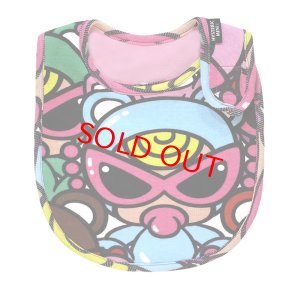 画像1: ☆MY FIRST HYSTERIC　　TEDDY MINI MULTI COLOR総柄 D型スタイ　　90；マルチ (1)