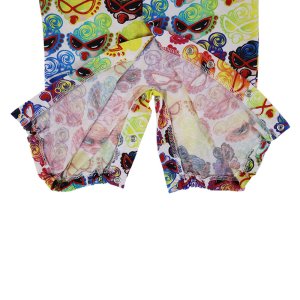 画像2: ☆MY FIRST HYSTERIC　　　COLOR SPECTRUM総柄 2WAYALL　　04；ホワイト系　　サイズ；FREE(60-70cm)	 (2)