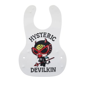画像1: ☆MY FIRST HYSTERIC　DEVILKIN お食事エプロン　　00；ホワイト (1)